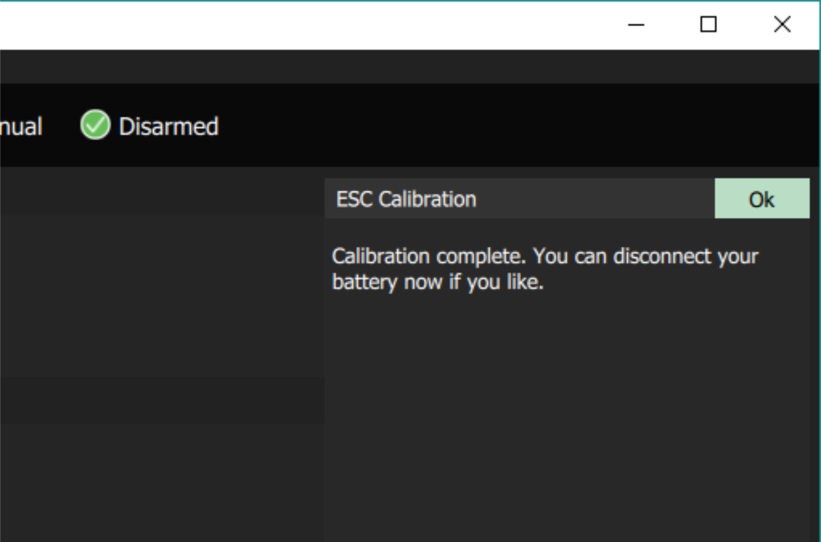 ESC Calibration step 4